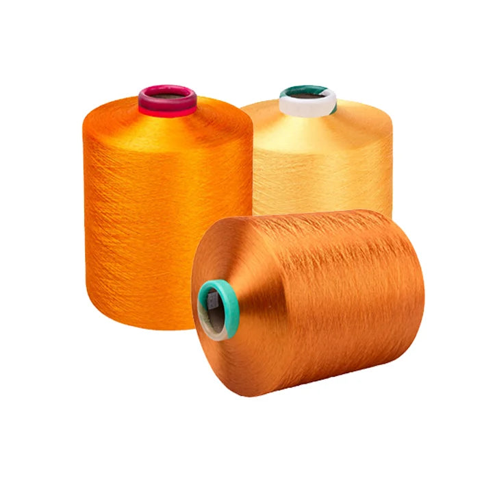 150 Denier 36 Filament 100% Polyester Textured Yarn DTY Triloble Bright ISO9001 Certified HuiLong Brand Eco-Friendly Recyclable