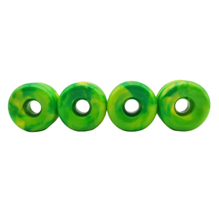 Wholesale Custom Qualified Skateboard Wheel of 54mm Yellow and Green Mixed Color Wheels