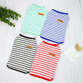 Ropa Para Mascotas Multicolor Stripe Shirt Casual Vests Cute Pet Dress Clothing Summer T-Shirt Cat Puppy Dogs Clothes Vest