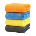 Hot Sell Wholesale Custom logo Double-sided Color Water-absorbent Soft Cutting Edge Microfiber Wool and Low Hair Cleaning Cloth