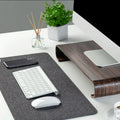 Custom Size Mat and Form Desk Organizer Xtra Large Mouse Pad Gray Felt Desk Mat