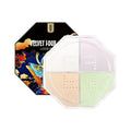 Lightweight Smooth Four-Palace Grid Makeup Setting Powder Honey Color Anti-Sweat Waterproof for Students