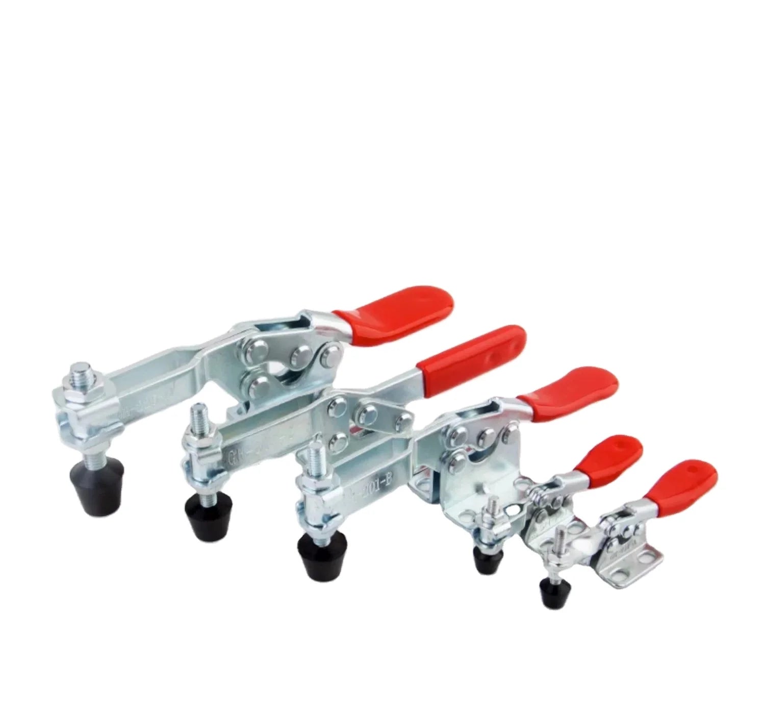 Heavy-Duty Metal Toggle Latch Hasp Lock Quick Push-Pull Quick Clamp Inch Measurement System Horizontal Toggle Clamp