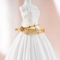 2025 Latest Ins Style Delicate Set 12 Birthstones Zirconia Colorful Flower Ring Gold-Plated Women's Adjustable Jewelry