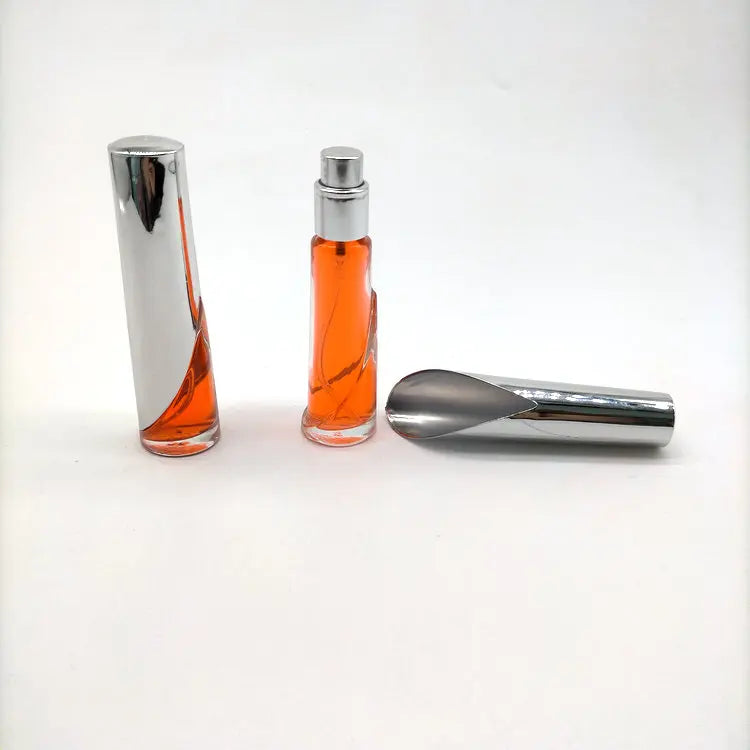 12ml Unique Shaped Perfume Glass Bottle with Crown Cap Pump Spray Hot Unique Design