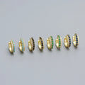 Hot Sale Women Hoop Earrings S925 Sterling Silver Double Cubic Zirconia Huggie Earrings Fine Jewelry 18K Gold Plated
