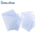 Wholesale Cheap Fashionable Clear Vinyl PVC Vertical Resealable Waterproof Id Card Badge Holder for Lanyards Back to School