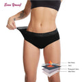 Hot Sale Plus Size Absorbent Briefs Underwear 4 Layer Leak Proof Menstrual Period Panties for Women