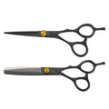 6.0 Inch Black Hair Thinning Scissors Salon Professional Flat Scissors Stainless Steel Barber Hair Cutting Scissors