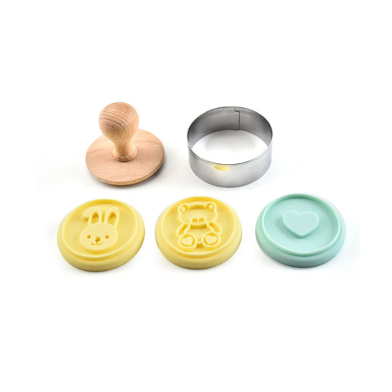 1 Set Silicone Cookie  Set Christmas Holiday Cookie Embossing Mold