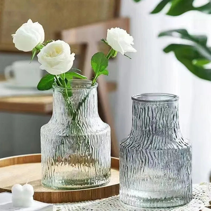 Ins Nordic Cheap Vase Gradient Decoration Arrangement Glass Vase for Home Decoration Living Room