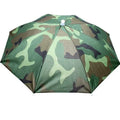Custom Logo 8K Diameter 50cm Portable Rain Head Umbrella Hat Green Outdoor Sun Shade  Fishing Travel Cap Umbrellas