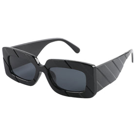 Europe and the United States Personality Prism Frame Sunglasses Large square Frame Fashion Wide-footed Sunglasses Wholesale