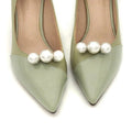 Three Large Pearl Removable Shoe Clips for Wedding High Heels Shoe Decoration