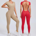 Custom Logo One Piece Bodysuit Workout Sports Wear Yoga Jumpsuit Women's Jumpsuits Playsuits Yoga for Girl Women