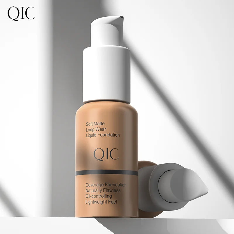 Full Coverage Soft Liquid Foundation Matte Waterproof Long Lasting Foundation With 5 Colors