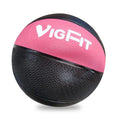 Home Gym Fitness Equipment Durable Anti-resistance Pink 1kg Rubber Sand Filled Heavy Duty Medicine Ball VIGFIT Brand 19.5cm