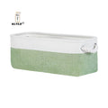 KUYUE Narrow Storage Bins Small Baskets for Organizing Long Storage Basket with Handles Fabric Storage Bins for Shelf