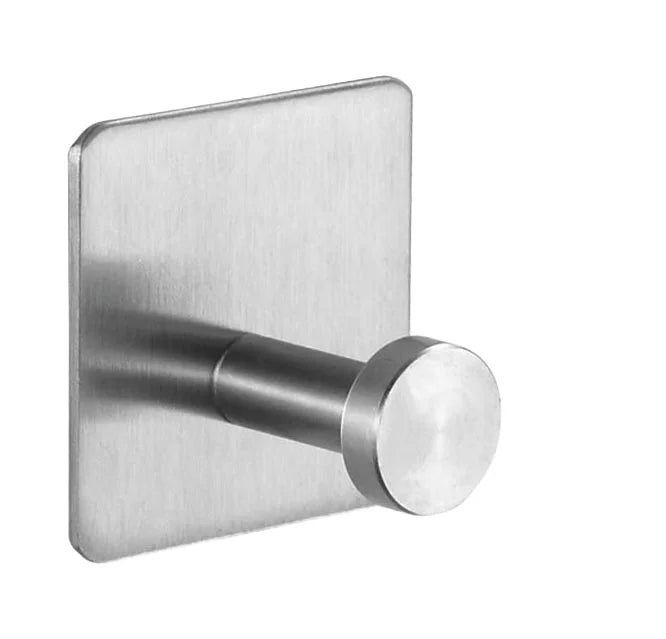Sondoly 304 Stainless Steel Wall Hook Waterproof Self-Adhesive Door and Kitchen Bathroom Hook Hanger for Clothing Use