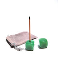 HZ Gemstones Best Sale Green Aventurine Stone Gemstone Incense Stick Holder Candle Stick Incense Rack for Sacrificial Activities
