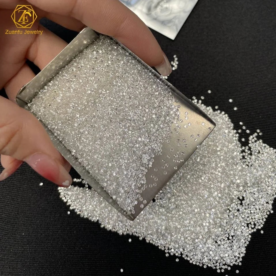 Factory Price 0.8-2.9mm Loose Moissanite Diamond Iced Out Round Cut Price Per Carat VVS1 DEFGH White Color Melee Moissanite