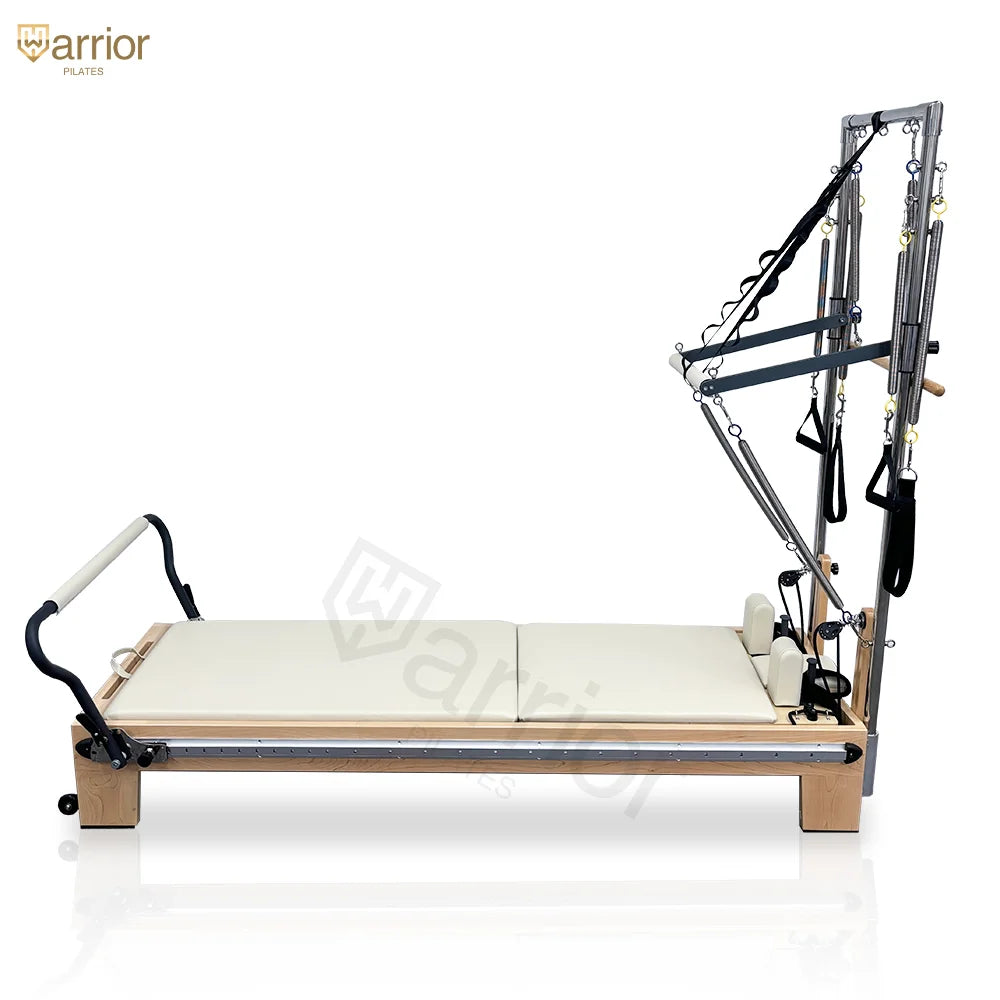 Custom High Quality Equipment Infinite Footbar Maple Wood Pilates Reformer With Tower