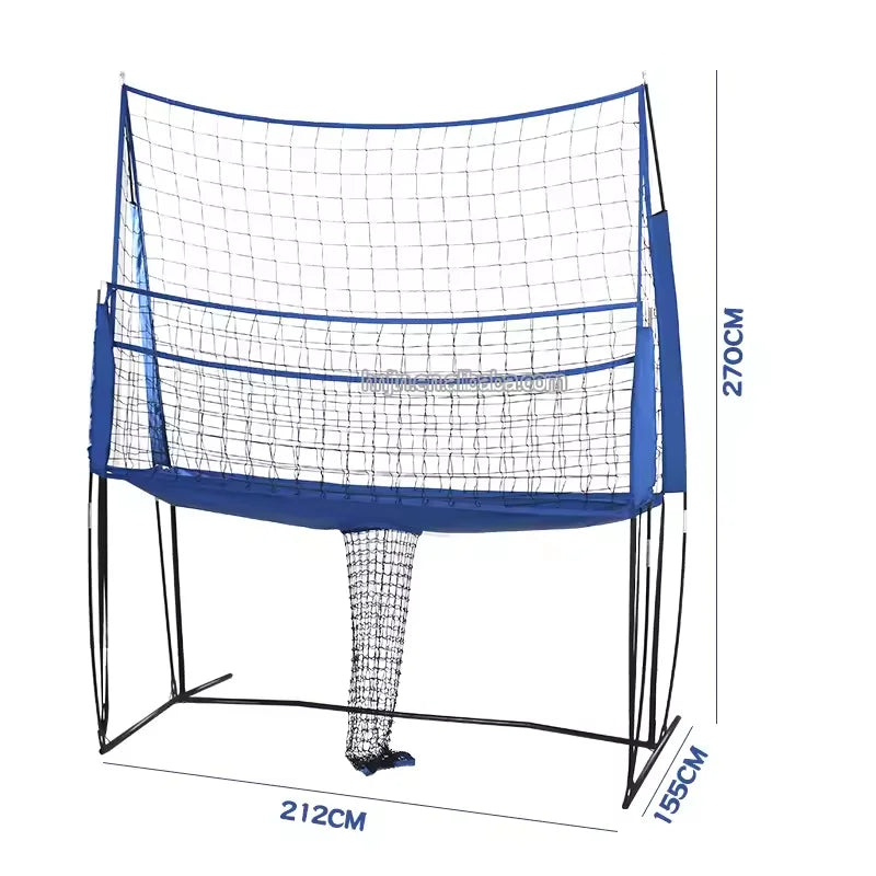 SYSTEM Volleyball Practice Net Training Station Volleyball Training Net SYSTEM---Perfect for Team or Solo Training