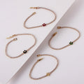 High Quality Custom Claw CZ Geometry Shape Bracelets Charm Zircon Women's Bracelet With Flower