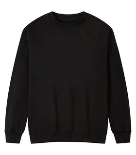 Men's 450g 100% Cotton Oversized Pullover Sweatshirt for Winter FORMLESSNESS Crew Neck Logo Customizable Loose Fit