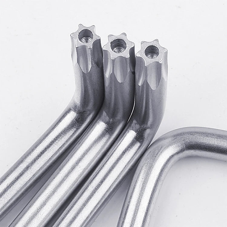 Double-ended Star Hex Allen Key Torx Key Plum L Type Socket Torque Wrench Plum Blossom Star Hollow Anti-theft Wrench