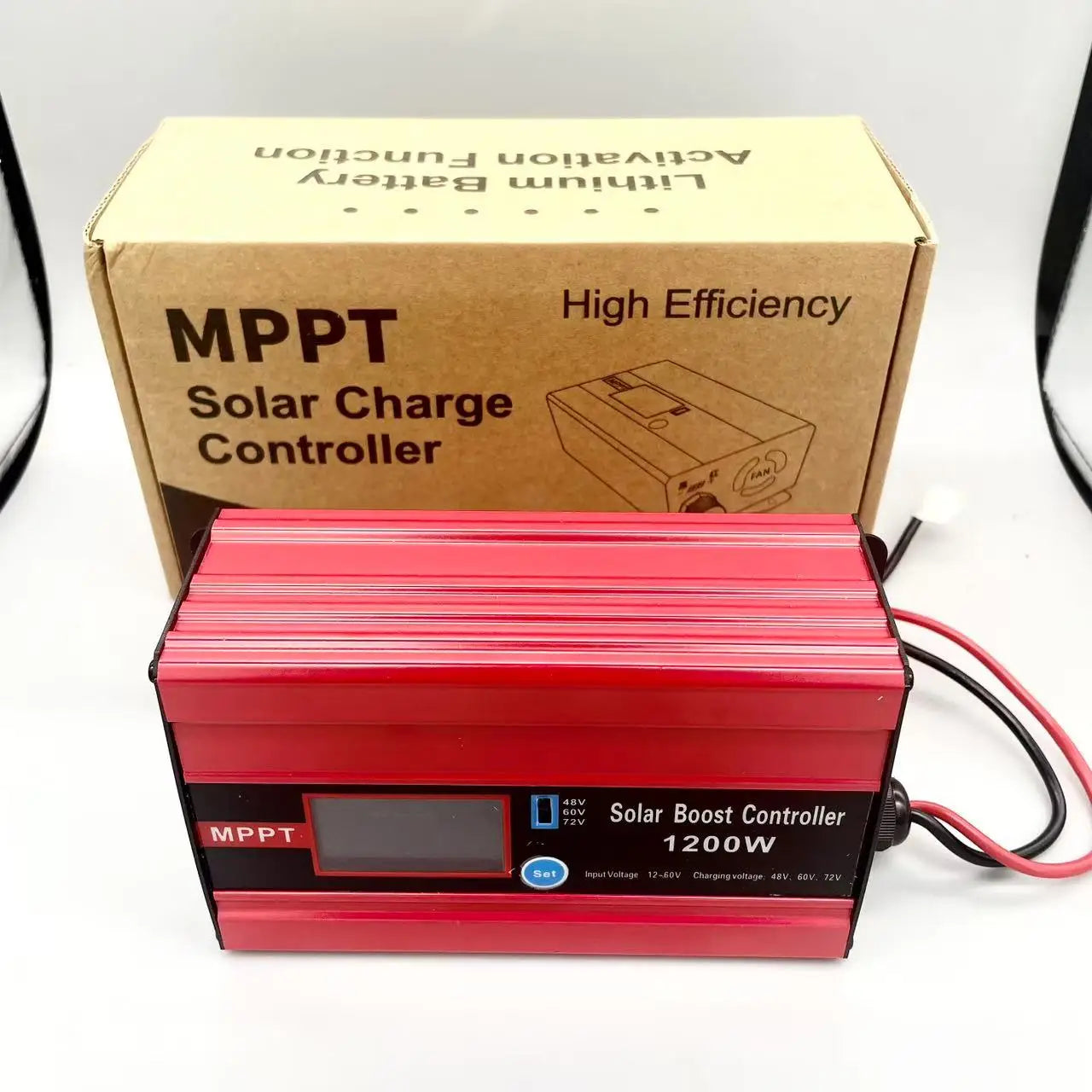 Real Power High Efficiency MPPT Solar Controller 1200W Charger for 48V/60V/72V Lead-Acid Lifepo4 Lithium Battery"