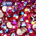 VDD  072 Siam AB SS4-SS30 Glass Rhinestones Crystals Glitter Strass Flat Back Stones For Nail Art Decorations Accessories