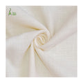 In Stock 100% Linen Fabric Yarn-Dyed Ivory Upholstery Eco-Friendly Woven 14*14 Plain Style for Girls Boys Shirt Dress Home Decor