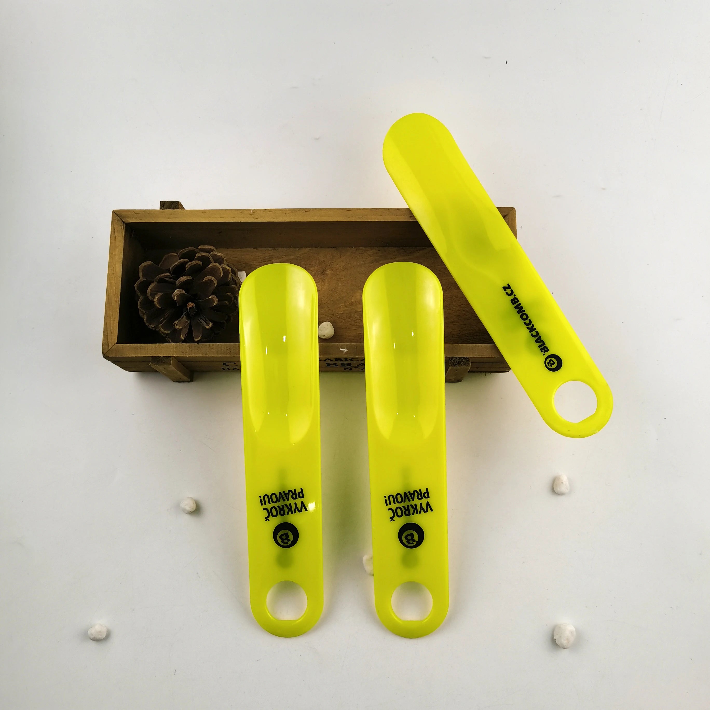 Hot Sale Hotel Plastic Shoe Horn Mini Custom Logo High Quality OEM Brand Model LFS-C0762