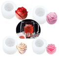 HY 3D Rose Flower Candle Mold for Handmade
