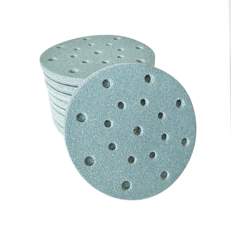 Sandpaper Disc Abrasive for FESTOOL 150mm Dry Shackle 6 Inch Ceramic  Film Back Car Putty Painting Blue Flocked Hook and Loop