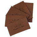 Hot Selling Luxury Leather Brand Customer Brand logo Leather Embossed Fashion Brand Leather Stickers