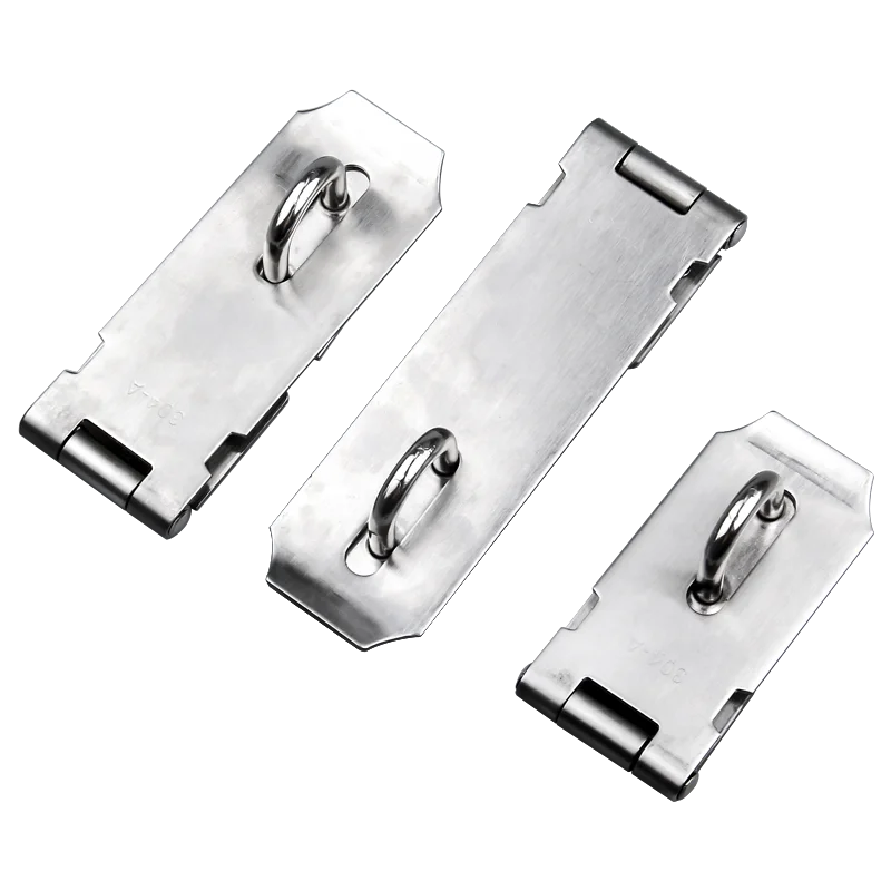 Stainless Steel Safety Packlock Cabinet Hasp and Staple Lock Handle Slide Door Locks