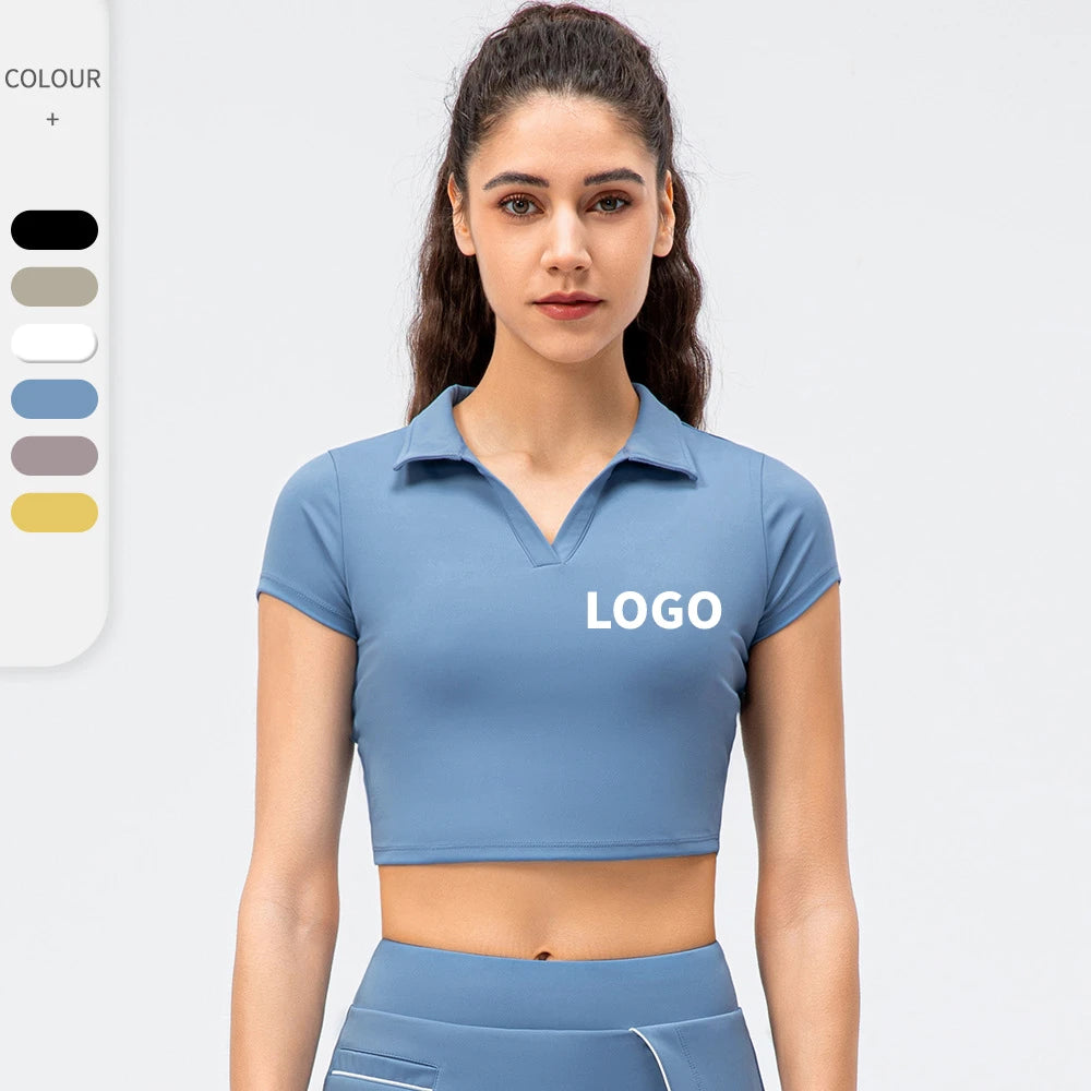 Women's Quick-Drying Breathable Spandex/Nylon V-Neck Knitted Tank Tops Casual Crop Vest for Fitness Training & Running Yoga