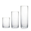 Cylinder Borosilicate Glass Flower Vases 10cm/20cm/30cm Tall Heat Resistant Modern Clear Transparent Bulk Wedding Home Hotel