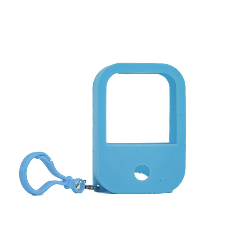 MUB 30ml Empty Travel Pocket Phone Card Square Perfume Case Plastic Spray Bottle with Silicone Package Keychain