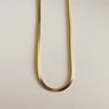 New Arrival Gold Plated 925 Sterling Silver Herringbone Snake Chain Choker Necklace for Women Men