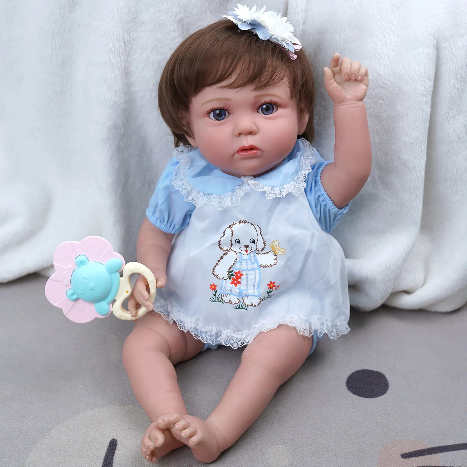 Babeside Wholesale 20 Inch High Quality Realistic Reborn Doll Soft Vinyl Silicone Newborn Reborn Baby Dolls Silicone Full Body