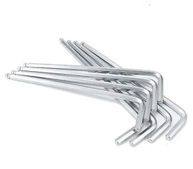 4mm/5mm/6mm/7mm/8mm/9mm/10mm/11mm/12mm DIY OEM Carbon Steel Allen Hexagon Key Wrench Nickel Plated 200N-m Torque Tool