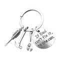 If Dad Can't Fix It No One Can Hand Tools Keychain Daddy Key Rings Gifts for Dad Fathers Day Father Key Chain Accessories