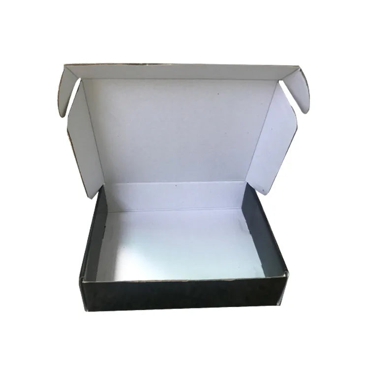 Custom Black Luxury 3mm Thickness Corrugated Gift Cardboard Shipping Box Recycled Materials Embossing Printing for Face Cream