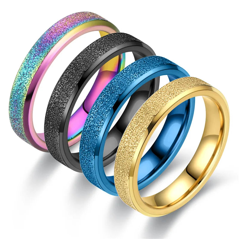 Wholesale Cheap Reasonable Price Dull Polished 4mm Stainless Steel Ring