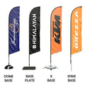 Promotional 2024 Knitted Polyester Outdoor Using Custom Design Printing Logo Feather  Flag Banner Teardrop Beach Flag