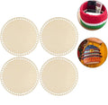 4-12IN Laser Cut Wood Unfinished Blank Cross Stitch Carved Wooden Floor Board Hand-Woven Wood Bottom Basket Crochet