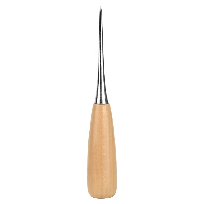 Multi-Function Durable Handmade Pin Awl Wood Handle Wholesale Bradawl Leather Craft Shoe Mending Repairing Embroidery Needlework